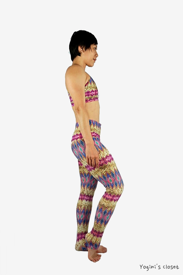 Yoginis Closet Liquido Wide Waistband Patterned Yoga Legging in Magic Sequin Review